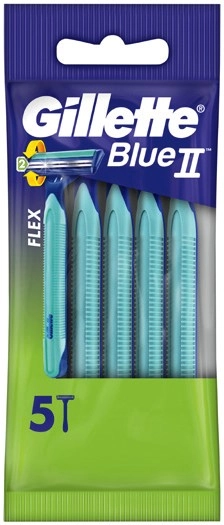 Gillette Blue II Plus Pivot Disposable Razors 5 Pack