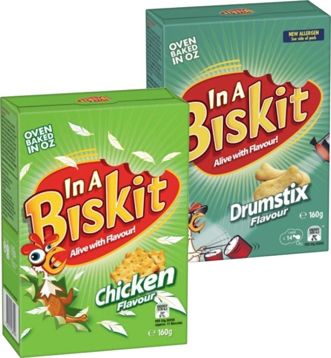 In A Biskit Flavoured Crackers 160g Selected Varieties