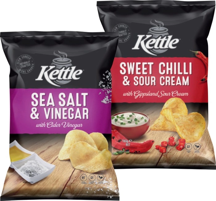 Kettle Potato Chips 135-165g Selected Varieties