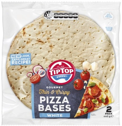 Tip Top Gourmet Pizza Bases 2 Pack Selected Varieties