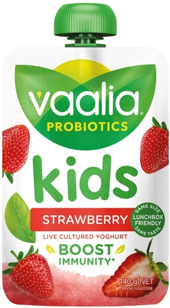 Vaalia Kids Probiotics Yoghurt 140g Selected Varieties