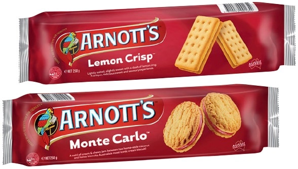 Arnott’s Cream Biscuits 200‑250g Selected Varieties