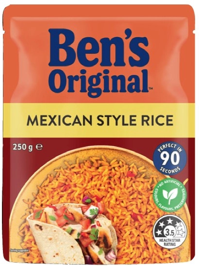 Ben’s Original Rice 240‑250g Selected Varieties