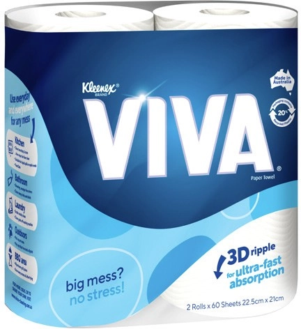 Kleenex Viva Paper Towels 2 Pack Selected Varieties