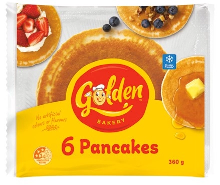 Golden Pancakes 6 Pack