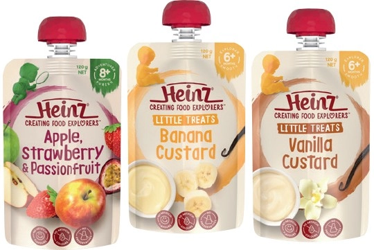 Heinz Baby Food Pouches 120g Selected Varieties