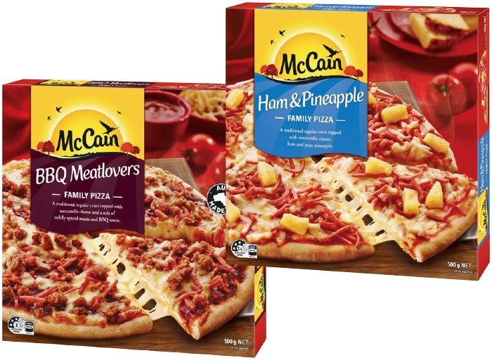 McCain Family Pizza 490‑500g Selected Varieties