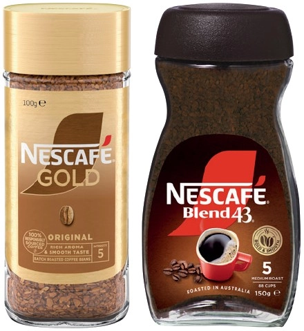 Nescafé Instant Coffee Blend 43 140-150g or Gold 95-100g Selected Varieties