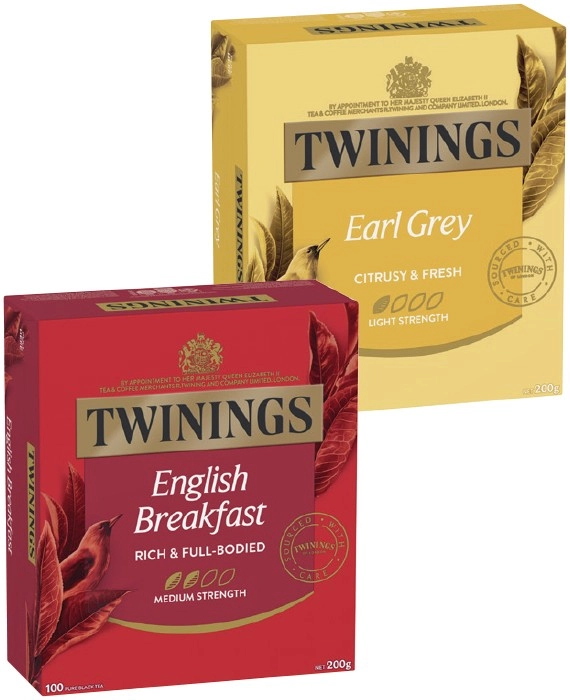 Twinings Tea Bags 80‑100 Pack Selected Varieties