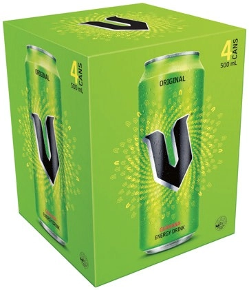 V Energy Drink 4x500mL Selected Varieties