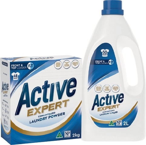 Active Expert Laundry Powder 2kg or Liquid 2 Litre