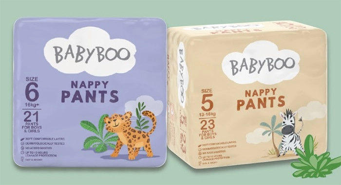 BabyBoo Nappy Pants 21-23 Pack Selected Varieties