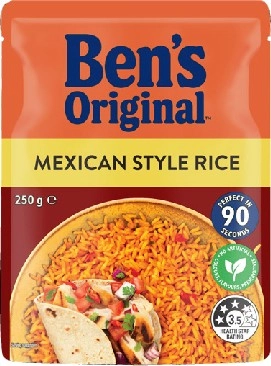 Ben's Original Rice 240‑250g Selected Varieties