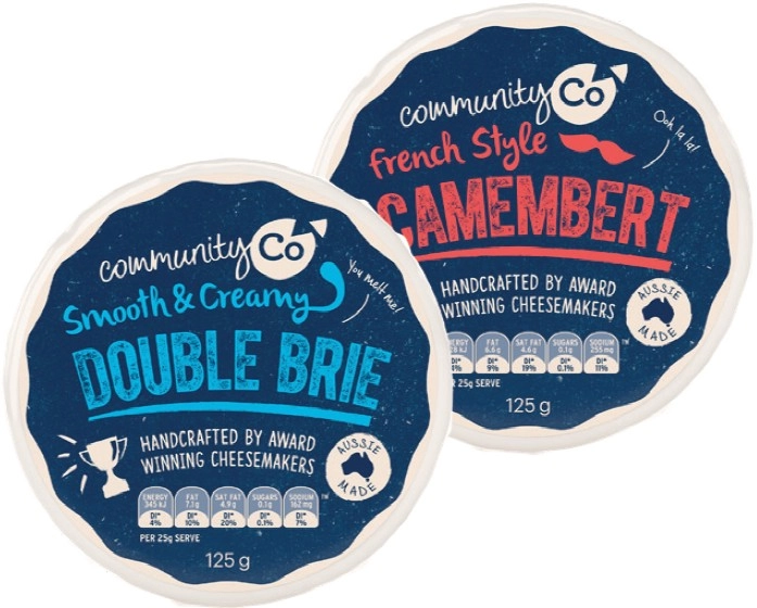 Community Co Double Brie or Camembert 125g