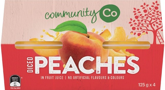 Community Co Fruit Tubs 4x125g Selected Varieties