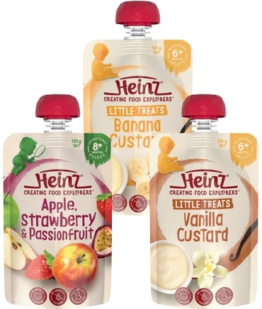 Heinz Baby Food Pouches 120g Selected Varieties