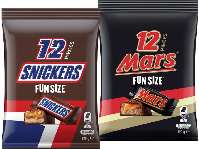 Mars, M&M's or Skittles Fun Size Pack 132‑192g Selected Varieties