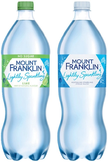 Mount Franklin Lightly Sparkling Water 1.25 Litre Selected Varieties