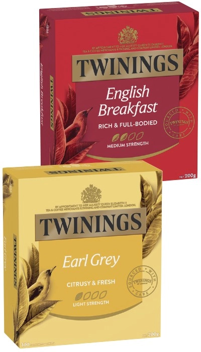 Twinings Tea Bags 80‑100 Pack Selected Varieties