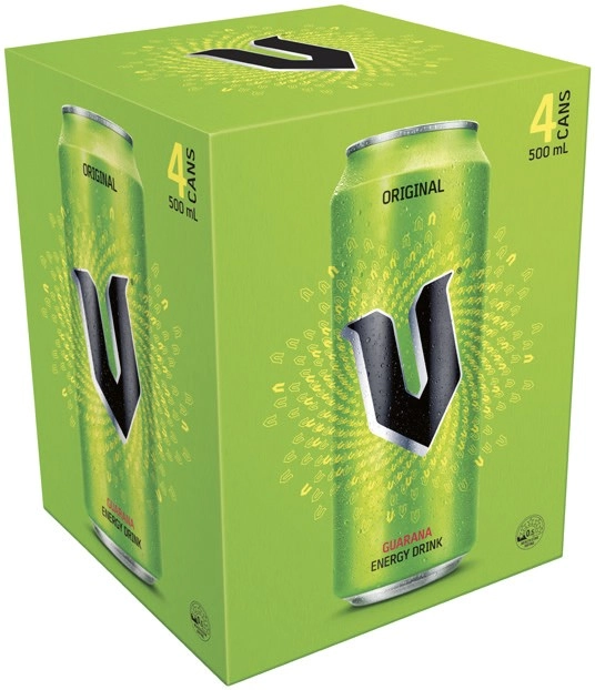 V Energy Drink 4x500mL Selected Varieties