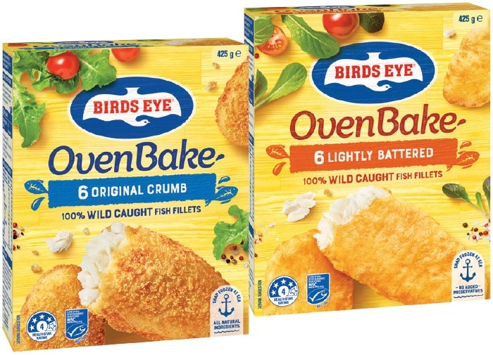 Birds Eye Oven Bake Fish Fillets 425g Selected Varieties