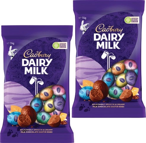 Cadbury Easter Egg Bag 110‑125g Selected Varieties*