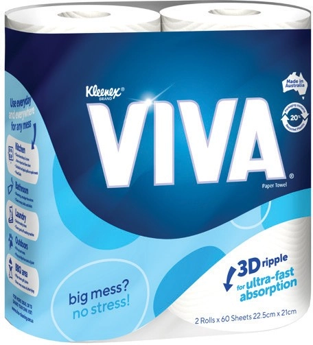 Kleenex Viva Paper Towels 2 Pack Selected Varieties