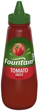 Fountain Tomato or Barbecue Sauce 500mL Selected Varieties