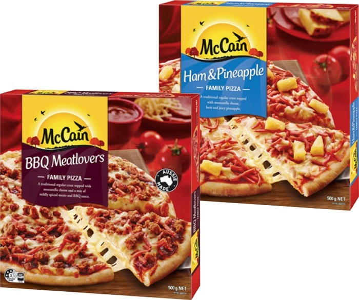 McCain Family Pizza 490‑500g Selected Varieties