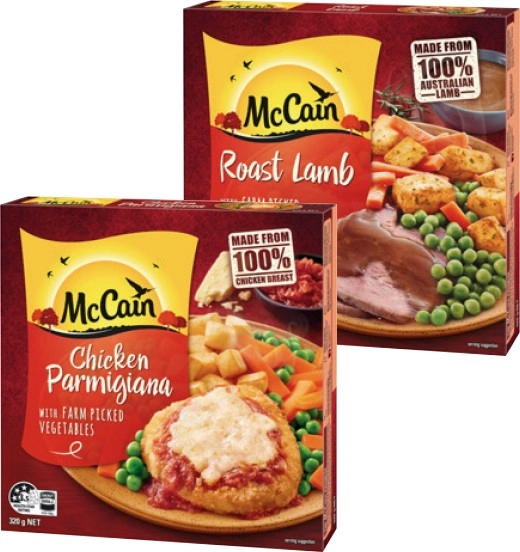 McCain Redbox Frozen Meal 310‑320g Selected Varieties