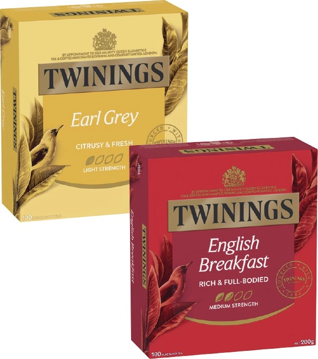 Twinings Tea Bags 80‑100 Pack Selected Varieties