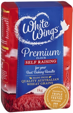 White Wings Premium Self Raising or Plain Flour 1kg