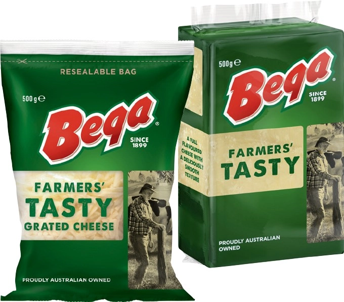 Bega Grated or Block Cheese 500g Selected Varieties