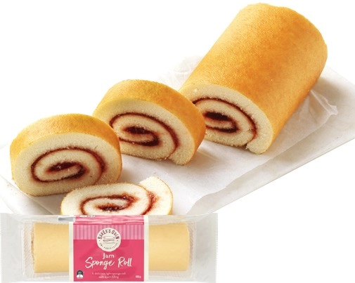 Baker’s Oven Jam or Chocolate Sponge Roll 400g