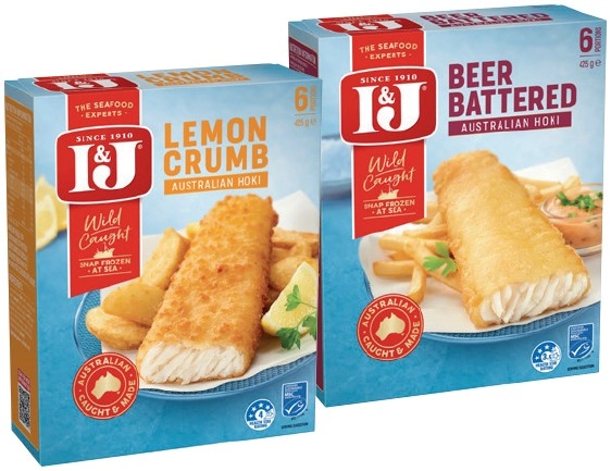 I&J Australian Wild Caught Hoki 425g Selected Varieties