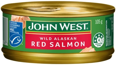 John West Wild Alaskan Red Salmon 105g