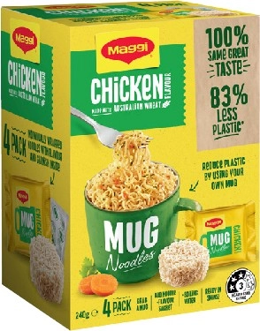 Maggi Mug Noodles 4 Pack Selected Varieties