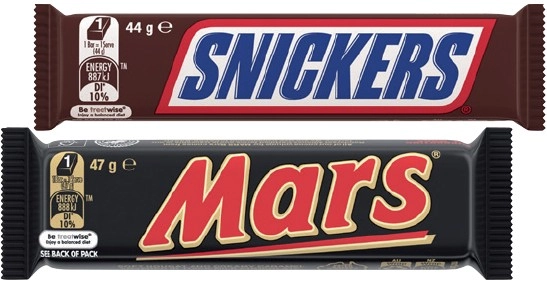 Mars Medium Bars 44‑56g, M&M’s 35‑49g, Skittles 30g Selected Varieties