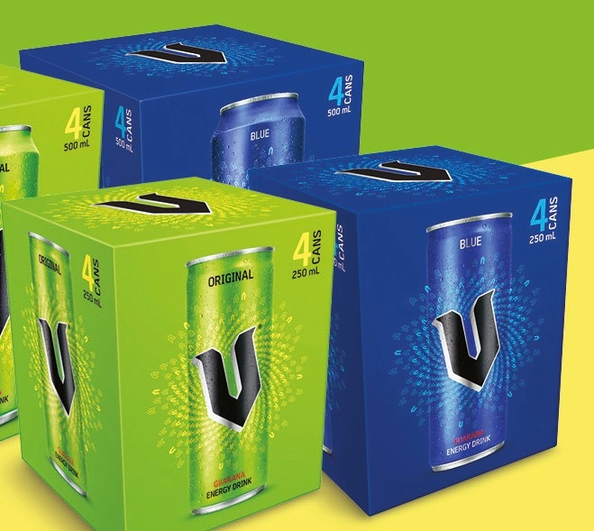 V Energy Drink 4x250mL Selected Varieties