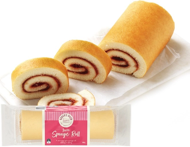 Baker’s Oven Sponge Roll Chocolate or Jam 400g