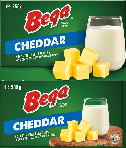 Bega Cheddar Cheese Block 250g