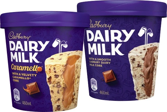 Cadbury Ice Cream Tub 460mL Selected Varieties