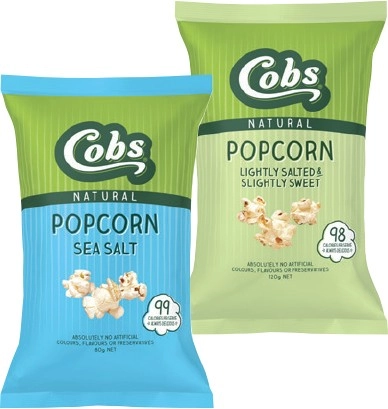 Cobs Natural Popcorn 70-120g Selected Varieties