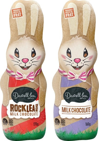 Darrell Lea Bunny Rocklea Road 170g or Milk Chocolate 160g