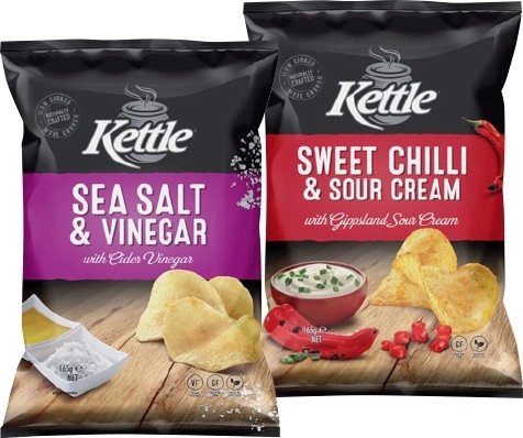 Kettle Potato Chips 135‑165g Selected Varieties