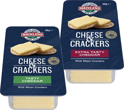 Mainland On the Go Cheese & Crackers 50g Selected Varieties