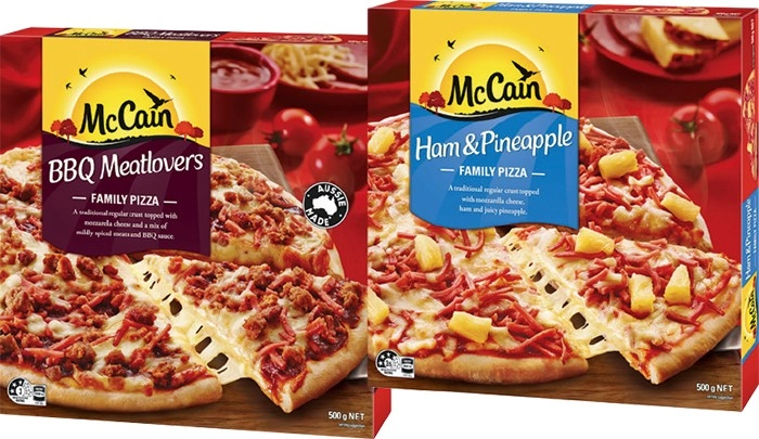 McCain Family Pizza 490‑500g Selected Varieties