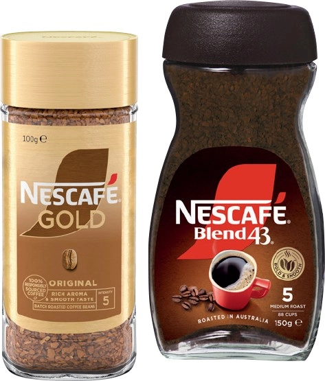 Nescafé Gold 90-100g or Blend43 Instant Coffee 140-150g Selected Varieties