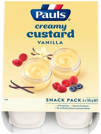 Pauls Vanilla Custard Snack Pack 6x150g