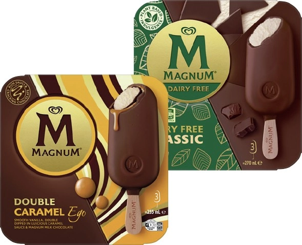 Streets Magnum Ice Cream Stick 3 Pack Selected Varieties